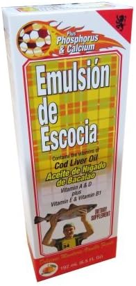Emulsion De Escocia Mandarin Vanilla 6.5 Oz Vitamin A, B1, D & E Calcium & Phosphorus by Emulsion Escocia