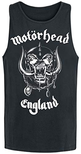 Motörhead England Hombre Top Tirante Ancho Negro M, 100% algodón, [Effekte/Besonderheiten] + Regular