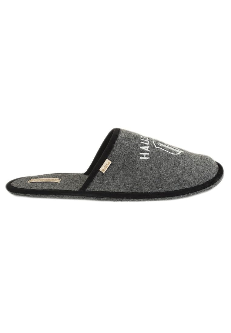 Adelheid Hausherr Filzpantoffel, Farbe:Rabenschwarz, Größe:42/43