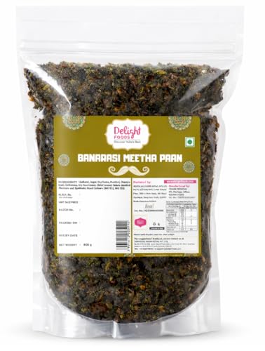 Image of Delight Foods Banarasi Meetha Paan Mukhwas 800g | Traditional Sweets Mouth Freshener Digestive | After Meal Refreshment | No Supari & Areca Nut | Authentic Pan Mix | Sweet & Refreshing Snack
