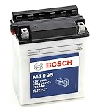 Arranque fiable Bosch M4F35 Batería motocicleta YB14-A2 - 12V Plomo 14A/h-140A