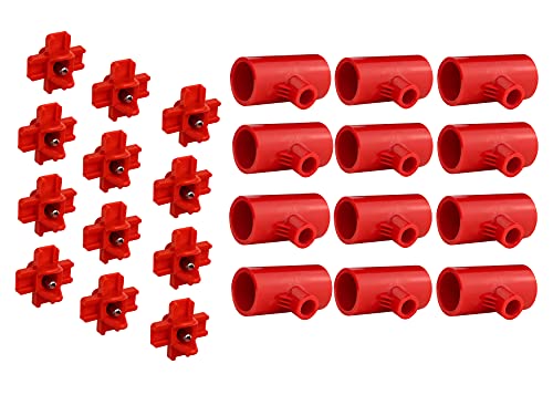 RentACoop DIY Chicken Waterer Kit 12-pack Horizontal Nipples and Tees for ½" PVC Piping