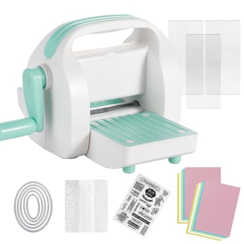 CraftGenes Mini Die Cutting Machine, 3" Embossing Machine for Scrapbooking & Card Making, Feeding Slot – Compact Craft Tool for Paper Crafts
