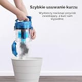 EUREKA Whirlwind NEN110A, odkurzacz podłogowy, niebieski, 850 W, 2,5 litra, 78 decybeli