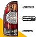 Tektend Tail Light Assembly Compatible with 2005-2015 Tacoma Tail Lights Rear Brake Lamps Replacement Taillights w/Bulbs and Wiring Harness, Passenger and Driver Side