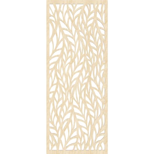 Image of 19 3 /8 inchW x 49 3 /8 inchH x 1 /4 inchT Ortonville Decorative Fretwork Wood Wall Panels, Birch