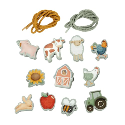 Jeu d'enfilage en bois Little Dutch Little Farm 125612 pour enfant