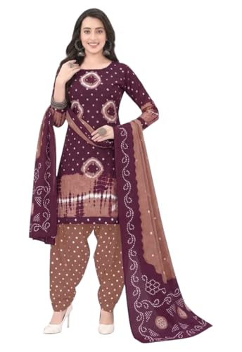 Image of Yashika Women'S Unstitched Crepe Dress Materials | Crepe Salwar Suit For Women | Suit Material For Women Unstitched