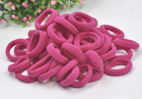 Vista 17 de Accesorios para el cabello para niñas y niños, bandas de goma para cola de caballo, bandas elásticas para el cabello (negro)