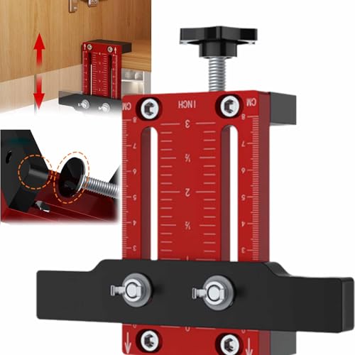 Adjustable Cabinet Door Installation Positioner,Cabinet Door Hinge Jig,Cabinet Hardware Jig,Cabinet Jig,Aluminum Alloy Cabinet Hardware Jig,Adjustable Length Cabinet Installation Tool