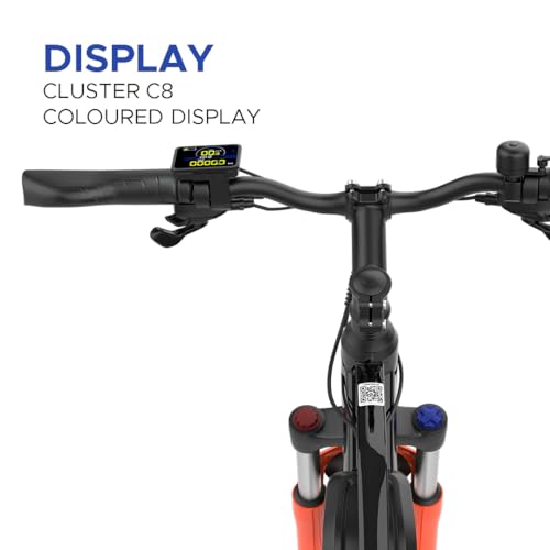 Miniatura 5 de Emotorad Emx Bicicleta Eléctrica Todoterreno Negra Para Adultos Neumáticos Cst 27.5x2.0 Motor 36v 250w Batería 13ah Extraíble Doble Suspensión Frenos De Disco Mecánicos Pantalla Lcd