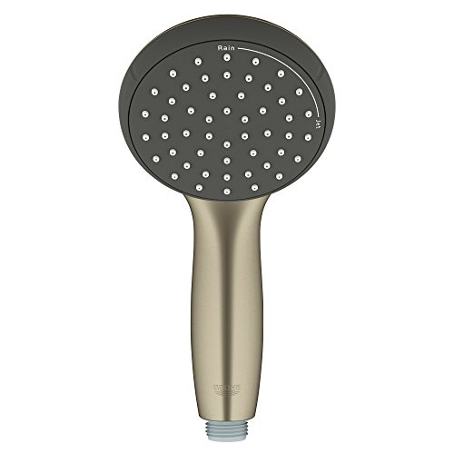 Regadera manual GROHE Tempesta Classic 100 de 2 chorros, acabado níquel cepillado miniatura 3