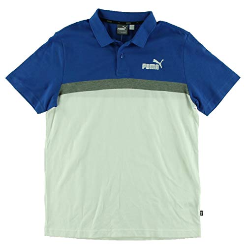 Puma Mens Fitness Workout Polo Blue M