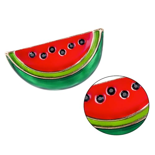 Image of VALICLUD 3PCS Retro Stylish Personality Alloy Brooch Pin Fashion Jewelry Fashion Watermelon Shaped Brooch