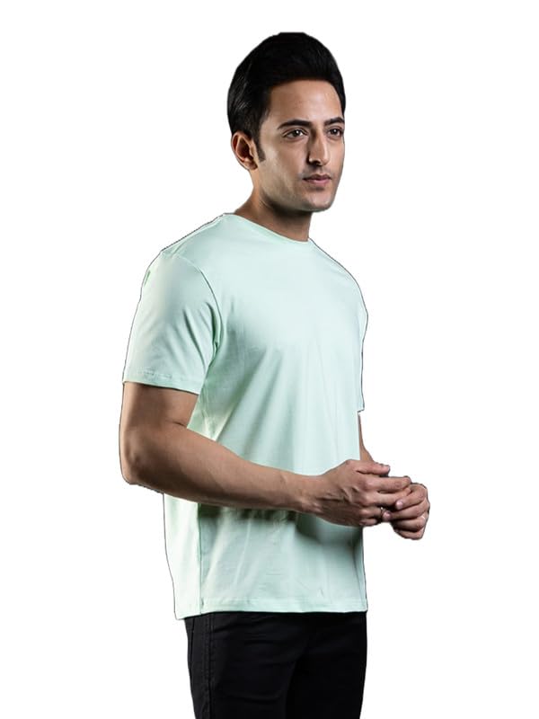 Image of Ghumakkad Cotton Blend Half Sleeve Round Neck Sports T Shirt for Men