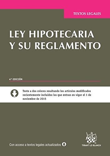 Portada de Ley Hipotecaria y Su Reglamento