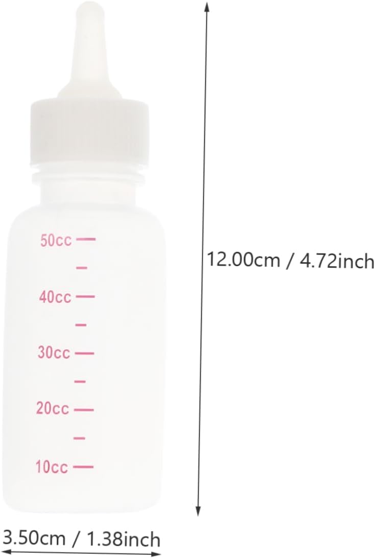 BESTonZON 1Set Pet Nursing Bottle for Kittens and Puppies Complete Feeding Supplies with Scale Line Design Lightweight and Easy to Use for Newborn Animals and Convenient