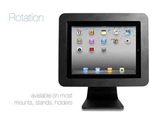 iPad Security Enclosure by Maclocks - All-in-One Counter-top a Secure Interactive Unit. iPad & iPad Air Compatible. Color: Black. (AIO-B) - Thumbnail 2