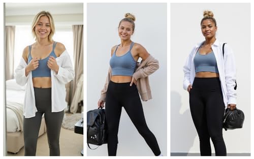 Image of Sykooria 3 Pack Strappy Sports Bra for Women Sexy Crisscross for Yoga Running Athletic Gym Workout Fitness Tank Tops