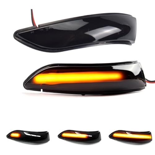 Hacreyatu LED Dynamic Turn Signal Side Mirror Blinker Indicator Light For Mercedes Benz A B Class W169 W245 2004-2008