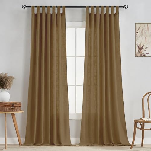 Image of HOMEMONDE Sheer Curtains for Living Room, Bed Room - Transparent Curtain Home Decor