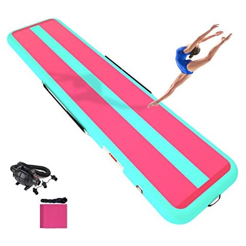 ALIFUN Air Mat Tumbling Track Gymnastics Inflatable Tumble Mat 3M 4M 5M 6M Training Mat Thick 20 cm Air Pump Cover