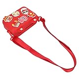 Lindas decoraciones: bolsa de hombro para cámara con una variedad de bonitas decoraciones de dibujos animados, fácil de desmontar, te permite hacer la decoración para una apariencia más hermosa.