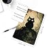 Funny Vintage Black Cat 8x12 Inch Aluminum Metal Sign, Retro Whimsical Rustic Art, Farmhouse Decor, Wall Decor for Man Cave Garage Bathroom Kitchen