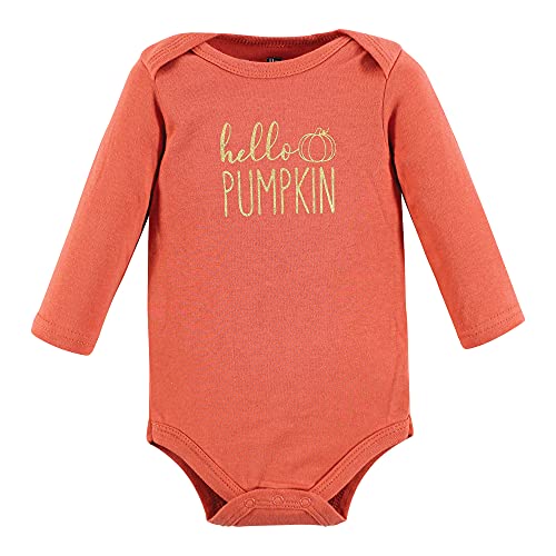 Image of Hudson Baby baby-boys Cotton Long-sleeve Bodysuits 5-pack
