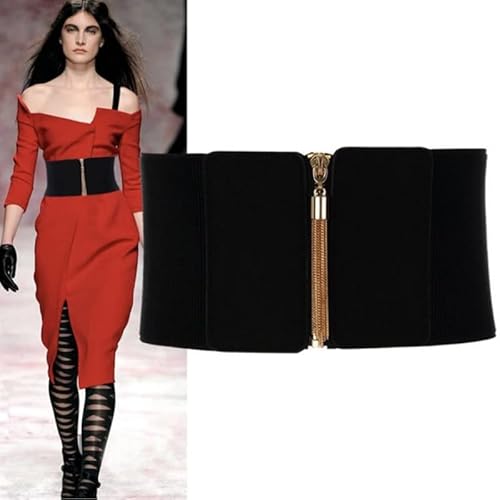Corset Belt Ladies Plus Size Designer Belts For Women Stretch Elastic Waist (Color : A, Size : 68X13Cm) #TOP1