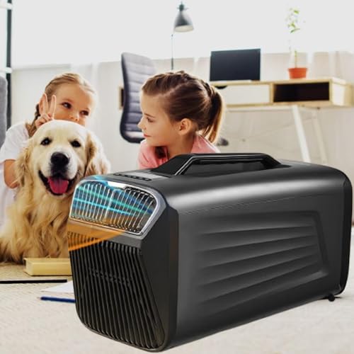 4-in-1 Portable Air Conditioner 5400BTU Cooling 5600BTU Heating Energy-Efficient AC Unit with Dehumidifier Fan Sleep Mode for Home