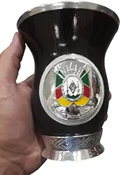 Cuia De Chimarrão Porongo Gaucha Tradicional Escudo RS