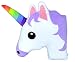 Monqiqi Unicorn Throw Pillow, 14" Emoji Plush Pillow for Couch, Home Decorations and Birthday Party Supplies Favors, Unicorn Shape