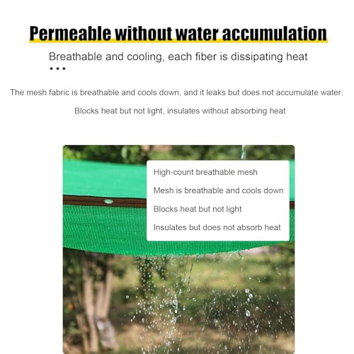 Filet d'ombrage vert avec oeillets pour protection végétale - 4