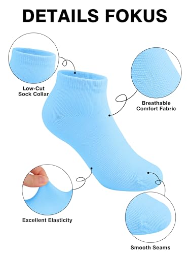 Image of Cooraby 25 Pairs Kids' Low Cut Socks Half Cushion Sport Ankle Athletic Socks