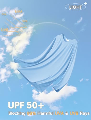 PINSPARK Men's Swim Shirt Quick-Dry Long Sleeve Rash Guard for Men UPF 50+ Light Pullover Sun Protection UV Fishing Shirts3