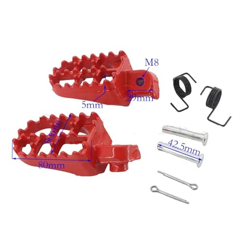Repose-Pieds Moto Repose-Pieds Large Motocross Aluminium Grip Amélioré
