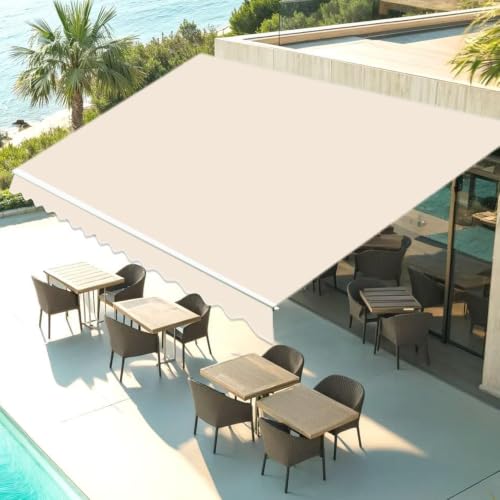 Lona de poliéster para exteriores y recambio de toldo retráctil en terrazas y jardines 2