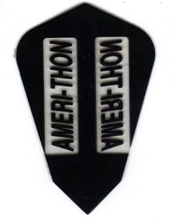 25 Sets #3003 AmeriThon Black/Clear Dart Flights