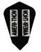 25 Sets #3003 AmeriThon Black/Clear Dart Flights