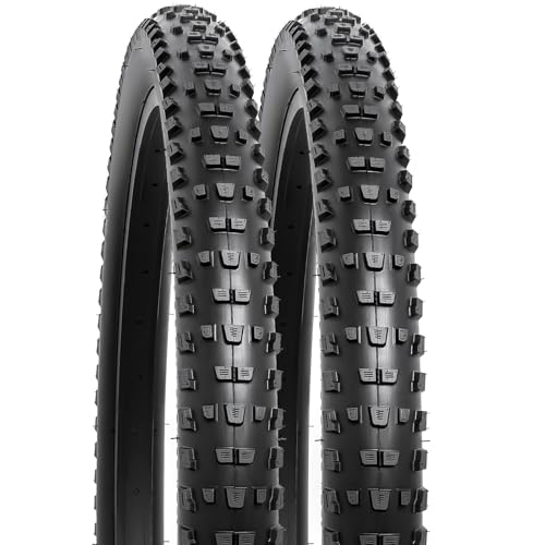 YUNSCM 2-PCS 24″ Mountain Bike Tires 24×2.25/57-507