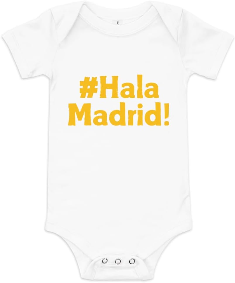 Hala Madrid fan chant baby gift Baby short sleeve one piece