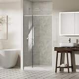 ACE DECOR 38-42 in. Chrome Pivot Door