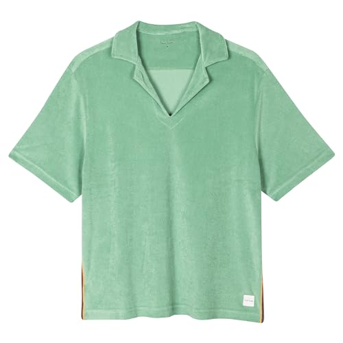 Paul Smith Camisa masculina Towelling Lounge, Garrafa verde, GG