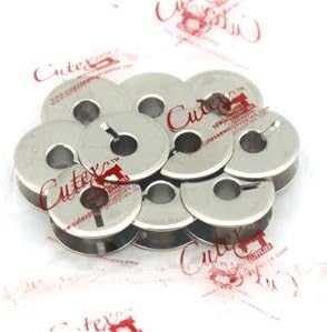 Cutex 10 Pk. Metal Bobbin #82552 for Singer 29K Class, 29K72, 29U171 Sewing Machines