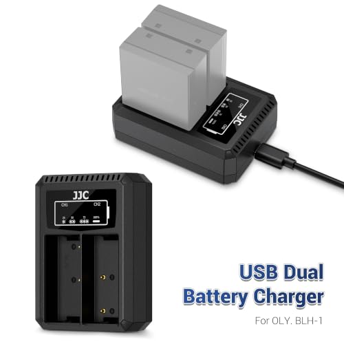 Image of JJC BLH-1 Battery Charger for Olympus OM-D E-M1 Mark II III E-M1X Cameras