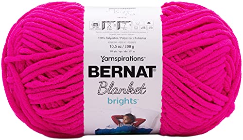 Yarn Blanket Brights Brght Pink