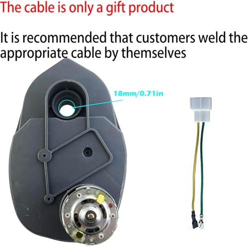 24 Volt RS775 25000RPM 280W High Speed Motor Gearbox for Power Wheels UTV Ride on Toys Car Upgrade,FY-750 18V&20V&24V High Torque Motor Gearbox for SUV Kid's Off-Road Vehicle Replacement Parts by JRRXM - Image 6