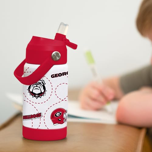 Image of Logo Brands NCAA Mascot Stainless-Steel Kids Bottle -Soft Silicone Mouthpiece, Easy To Carry, Kid-Friendly Design- Great For School & On-The-Go