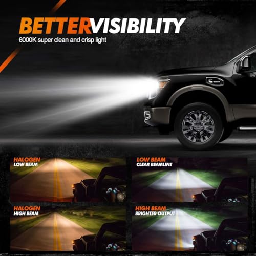 Image of SEALIGHT H11 /H8 /H9 and 9005 /hb3 Fog Light, 80,000LM ATV 7 Times Brightness Fog Bulbs, Easy Plug-N-Play Fog Bulbs, Pack of 4